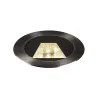 DASAR® 270, encastré de sol extérieur, asymétrique, noir, LED, 30W, 4000K, IP65/IP67, collerette inox 316