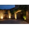 DASAR® 270, encastré de sol extérieur, asymétrique, noir, LED, 30W, 4000K, IP65/IP67, collerette inox 316