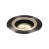 DASAR® 270, encastré de sol extérieur, symétrique, noir, LED, 30W, 3000K, IP65/IP67, collerette inox 316