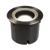 DASAR® 270, encastré de sol extérieur, symétrique, noir, LED, 30W, 3000K, IP65/IP67, collerette inox 316