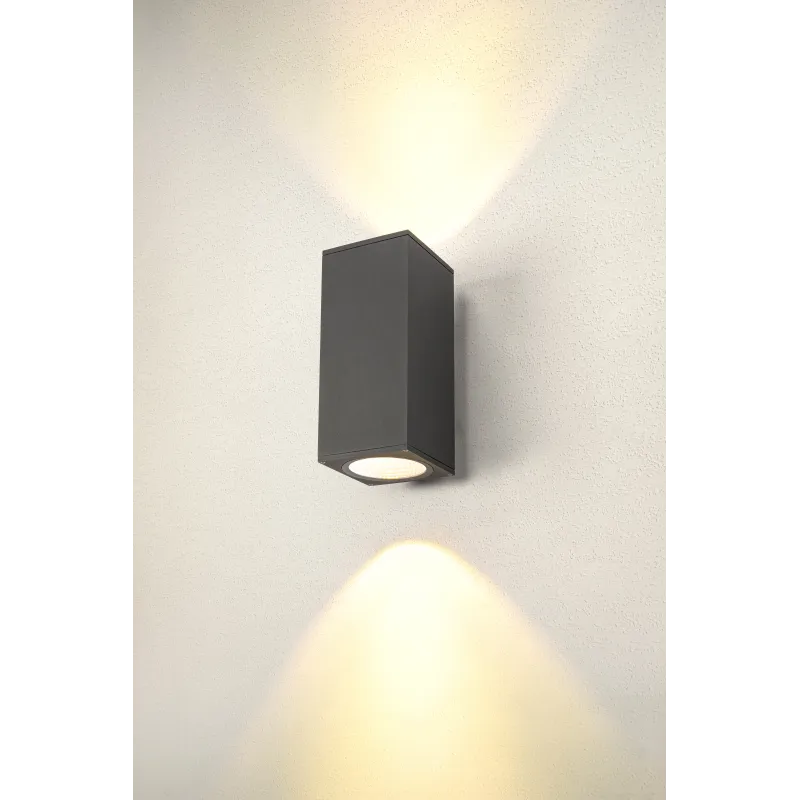 ENOLA SQUARE L UP/DOWN, applique extérieure, carré, L, anthracite, LED, 53W, 3000K/4000K, IP65, up/down