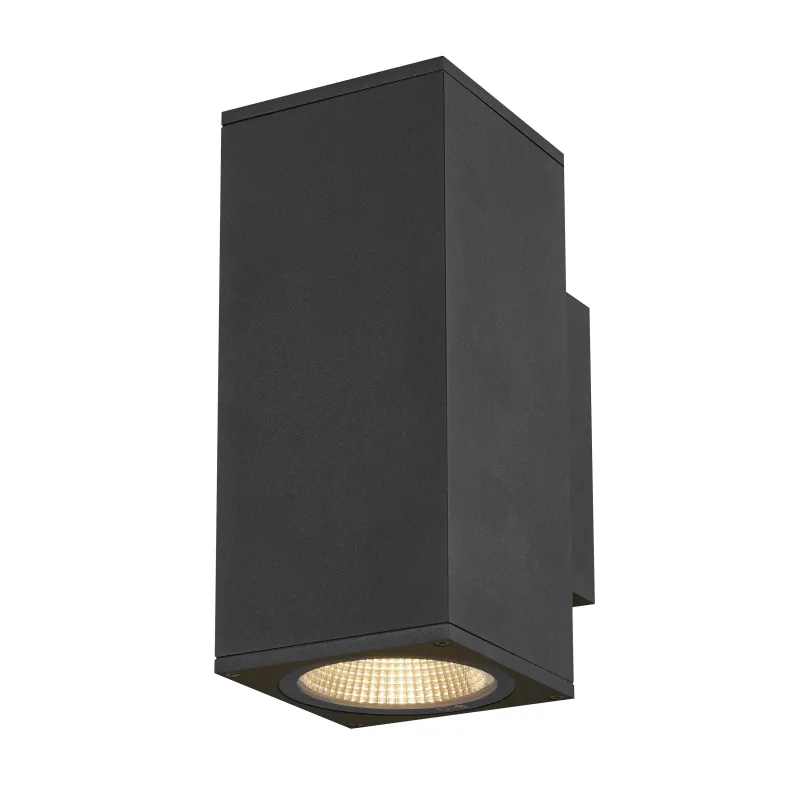 ENOLA SQUARE M UP/DOWN, applique extérieure, carré, M, anthracite, LED, 19W, 3000K/4000K, IP65, up/down