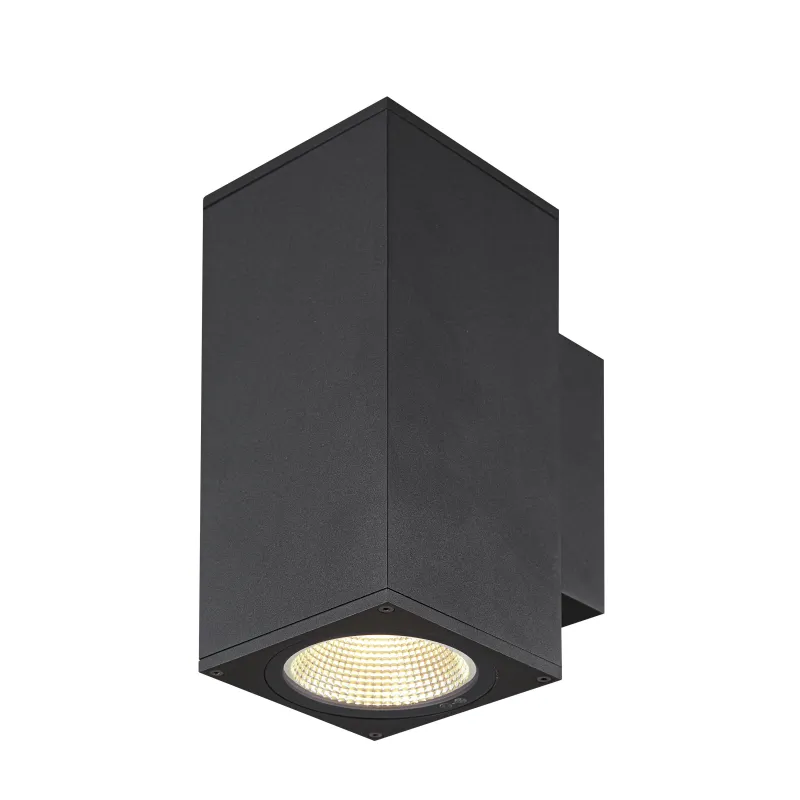 ENOLA SQUARE M UP/DOWN, applique extérieure, carré, M, anthracite, LED, 19W, 3000K/4000K, IP65, up/down