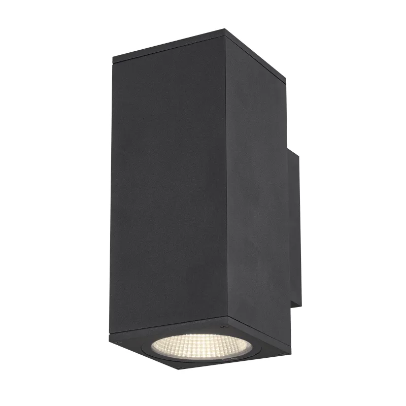 ENOLA SQUARE M UP/DOWN, applique extérieure, carré, M, anthracite, LED, 19W, 3000K/4000K, IP65, up/down