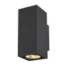 ENOLA SQUARE M UP/DOWN, applique extérieure, carré, M, anthracite, LED, 19W, 3000K/4000K, IP65, up/down