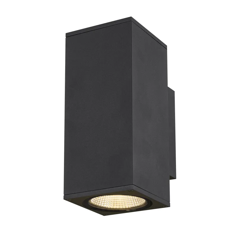 ENOLA SQUARE M UP/DOWN, applique extérieure, carré, M, anthracite, LED, 19W, 3000K/4000K, IP65, up/down