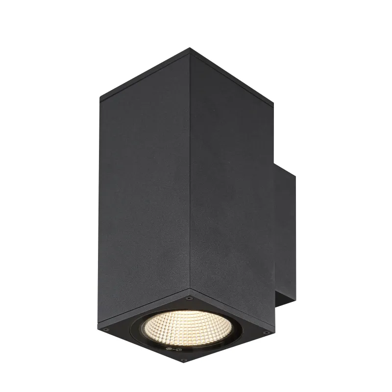 ENOLA SQUARE M UP/DOWN, applique extérieure, carré, M, anthracite, LED, 19W, 3000K/4000K, IP65, up/down
