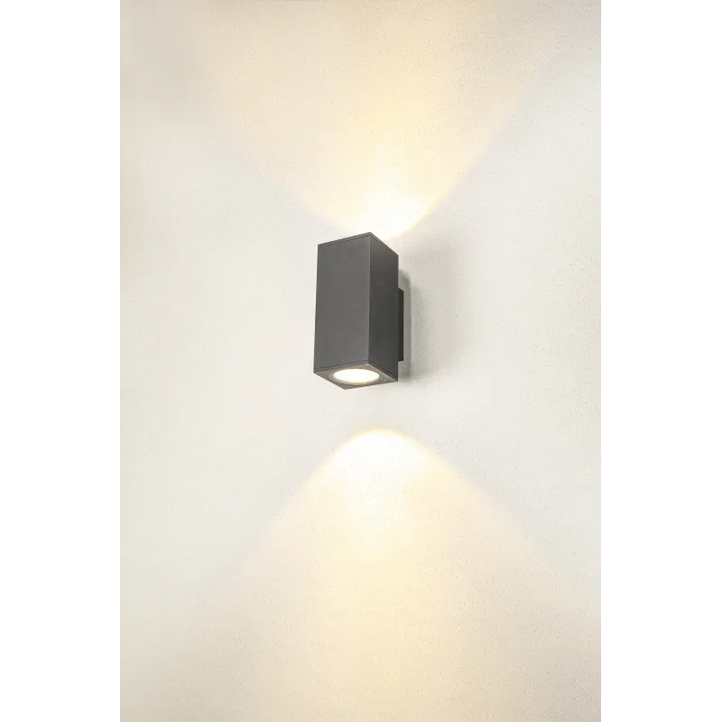 ENOLA SQUARE M UP/DOWN, applique extérieure, carré, M, anthracite, LED, 19W, 3000K/4000K, IP65, up/down