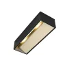 LOGS IN L, applique intérieure, rectangulaire, noir/laiton, LED, 19W, 2000-3000K, variable, Dim to warm