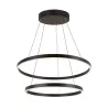 ONE DOUBLE, suspension intérieure, up/down, noir, LED, 55W, 3000/4000K, interrupteur CCT, variable Dali