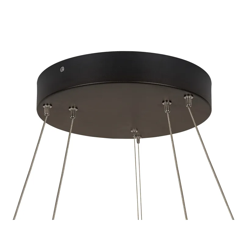 ONE DOUBLE, suspension intérieure, up/down, noir, LED, 55W, 3000/4000K, interrupteur CCT, variable Dali