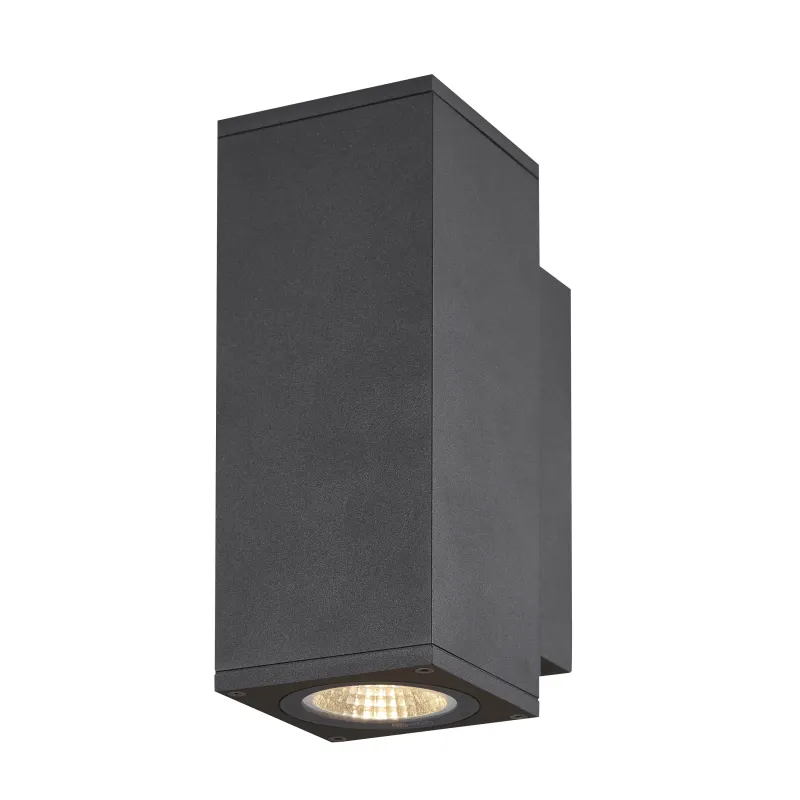 ENOLA SQUARE S UP/DOWN, applique extérieure, carré, S, anthracite, LED, 7W, 3000K/4000K, IP65, up/down