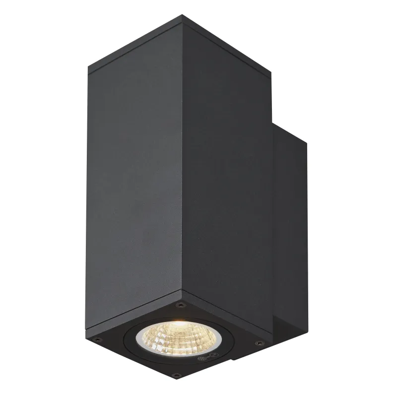 ENOLA SQUARE S UP/DOWN, applique extérieure, carré, S, anthracite, LED, 7W, 3000K/4000K, IP65, up/down