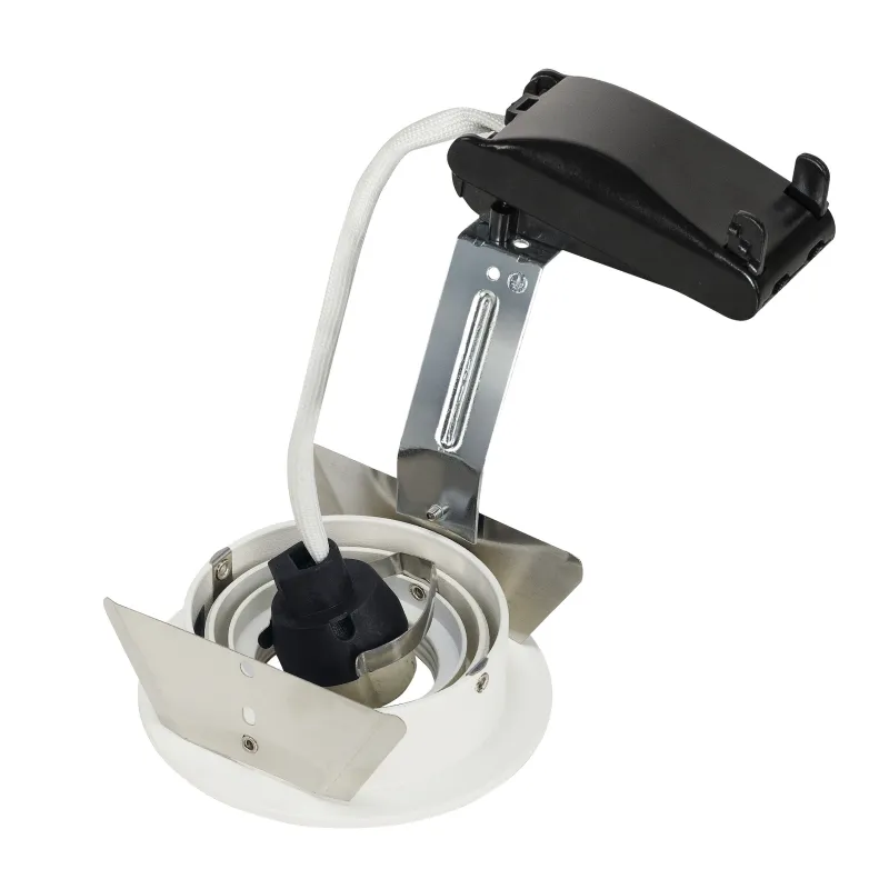 NEW TRIA 78, encastré de plafond intérieur, simple, rond, blanc , GU10/QPAR51, 50W max, lames ressorts