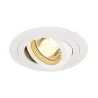 NEW TRIA 78, encastré de plafond intérieur, simple, rond, blanc , GU10/QPAR51, 50W max, lames ressorts