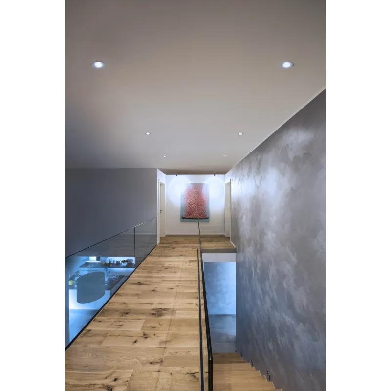 NEW TRIA 78, encastré de plafond intérieur, simple, rond, blanc , GU10/QPAR51, 50W max, lames ressorts