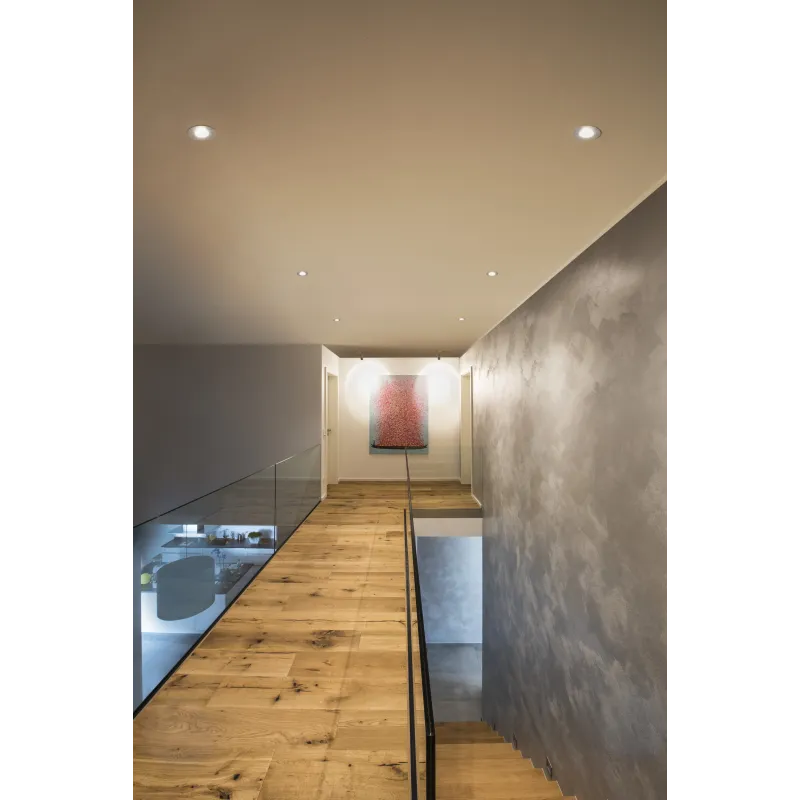 NEW TRIA 78, encastré de plafond intérieur, simple, rond, blanc , GU10/QPAR51, 50W max, lames ressorts