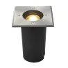 SOLASTO, encastré de sol extérieur, carré, inox, GU10/LED GU10 51mm, 6W max, IP67, collerette inox 304