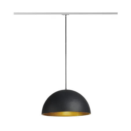FORCHINI M 40 TRACK, suspension pour rail 1 allumage intérieur, adaptateur gris, noir/or, E27, 40W max