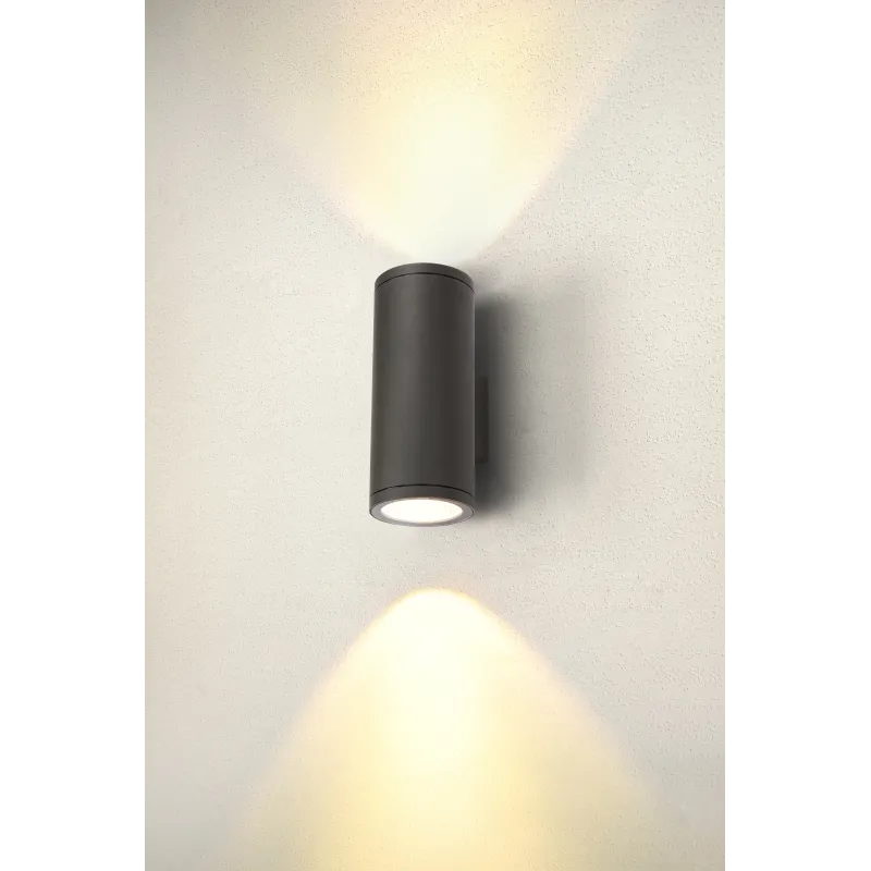 ENOLA ROUND L UP/DOWN, applique extérieure, rond, L, anthracite, LED, 53W, 3000K/4000K, IP65, up/down