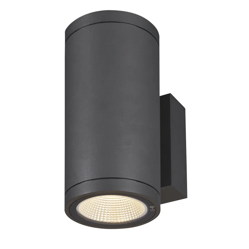 ENOLA ROUND M UP/DOWN, applique extérieure, rond, M, anthracite, LED, 19W, 3000K/4000K, IP65, up/down