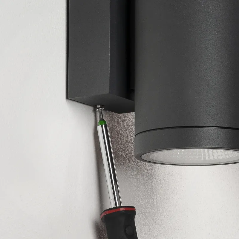 ENOLA ROUND M UP/DOWN, applique extérieure, rond, M, anthracite, LED, 19W, 3000K/4000K, IP65, up/down