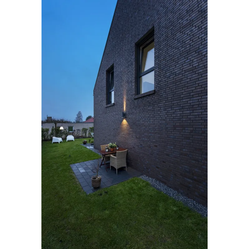 ENOLA ROUND M UP/DOWN, applique extérieure, rond, M, anthracite, LED, 19W, 3000K/4000K, IP65, up/down