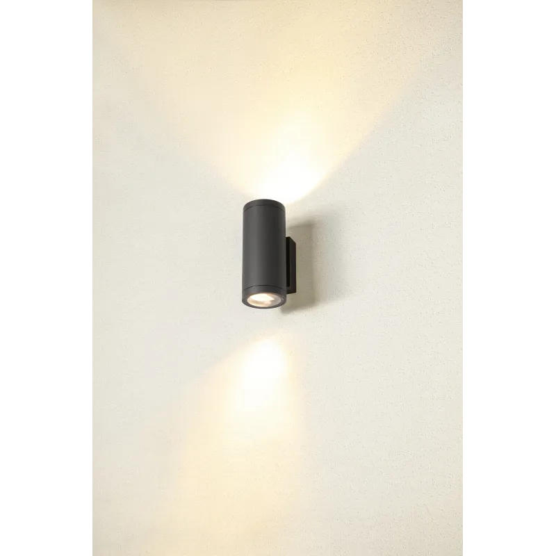 ENOLA ROUND M UP/DOWN, applique extérieure, rond, M, anthracite, LED, 19W, 3000K/4000K, IP65, up/down