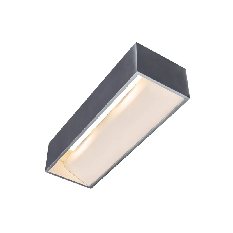 LOGS IN L, applique intérieure, rectangulaire, alu/blanc, LED, 19W, 2000-3000K, variable, Dim to warm