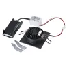 NEW TRIA 68, encastré de plafond intérieur, simple, carré, noir mat, LED, 5,3W, 2700K, clips ressorts