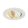 NEW TRIA 68, encastré de plafond intérieur, simple, rond, blanc mat, LED, 5,3W, 2700K, clips ressorts