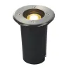 SOLASTO, encastré de sol extérieur, rond, inox, GU10/LED GU10 51mm, 6W max, IP67, collerette inox 304