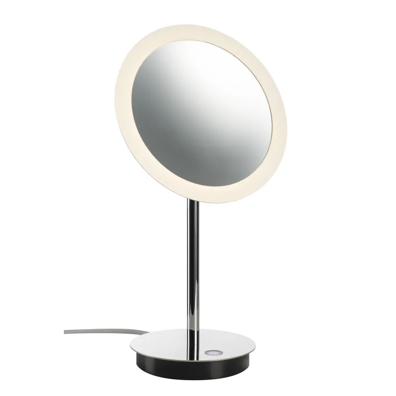 MAGANDA, lampe à poser intérieure, miroir, chrome, LED, 4,8W, 2700/3000/4000K, IP44, interrupteur CCT