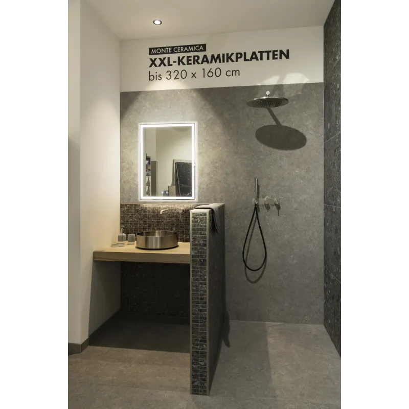 TRUKKO, applique intérieure, miroir, rectangulaire, argent, LED, 25W, 3000/4000/6500K, IP44, variable