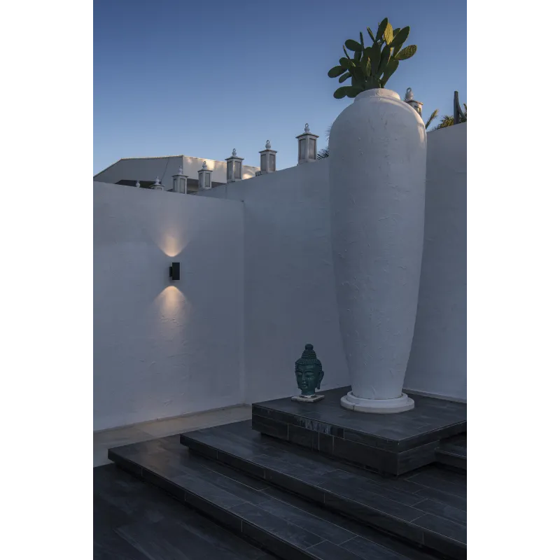 ENOLA ROUND S UP/DOWN, applique extérieure, rond, S, anthracite, LED, 7W, 3000K/4000K, IP65, up/down