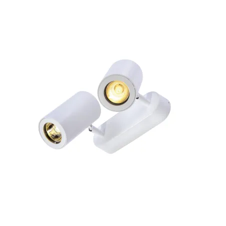 ENOLA B, applique et plafonnier intérieur, double, blanc, GU10/QPAR51, 2x 50W max, inclinable à 100 deg