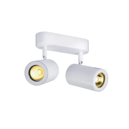 ENOLA B, applique et plafonnier intérieur, double, blanc, GU10/QPAR51, 2x 50W max, inclinable à 100 deg