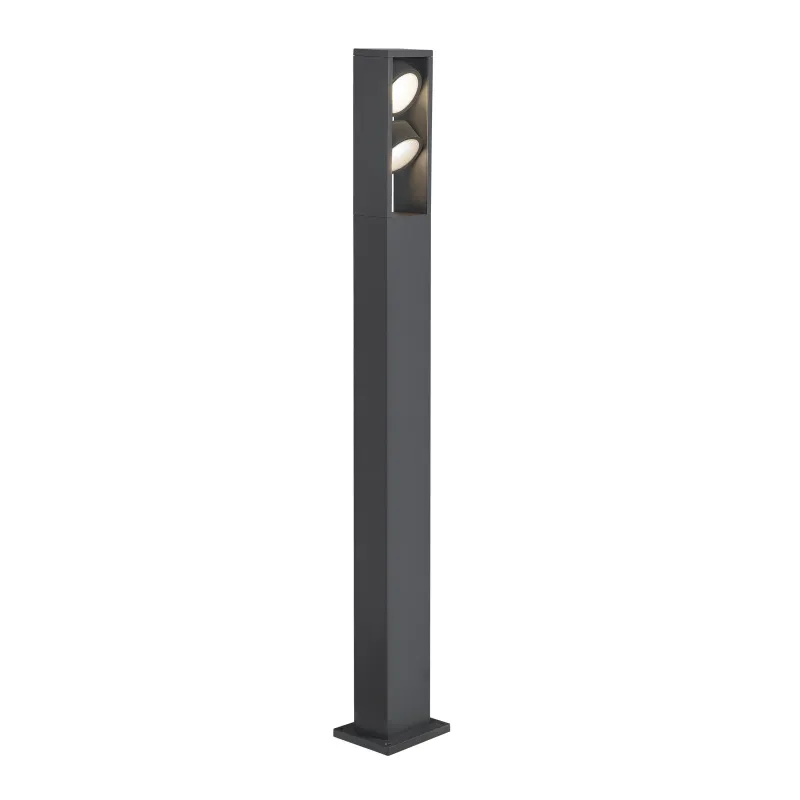 ESKINA FRAME 125, borne extérieure, double, anthracite, LED, 27W, 3000/4000K, IP65, interrupteur CCT