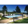 L-LINE OUT 80, borne extérieure, horizontal, anthracite, LED, 7W, 3000/4000K, IP65, interrupteur CCT