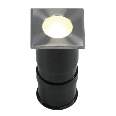 POWER TRAIL-LITE®, encastré de sol extérieur, carré, inox, LED, 1W, 3000K, IP67, collerette inox 316