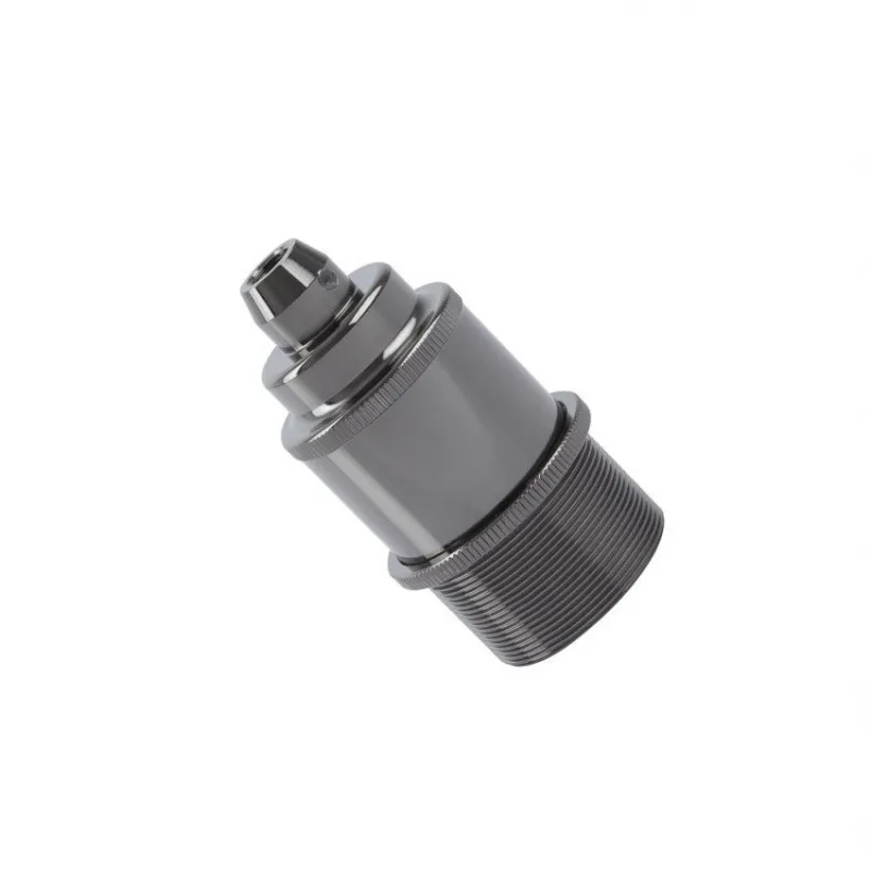 douille e27 couleurs aluminium anodisé serie 1 pour montage cable tissu