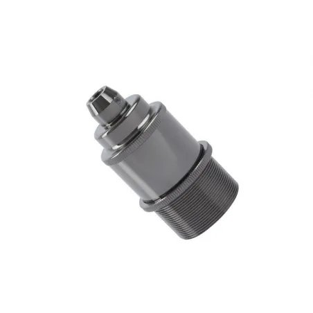 douille e27 couleurs aluminium anodisé serie 1 pour montage cable tissu