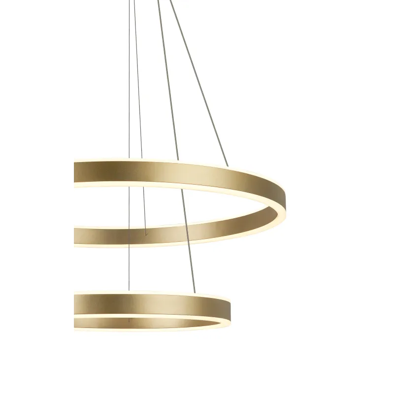 ONE DOUBLE, suspension intérieure, up/down, laiton, LED, 35W, 2700/3000K, interrupteur CCT, variable