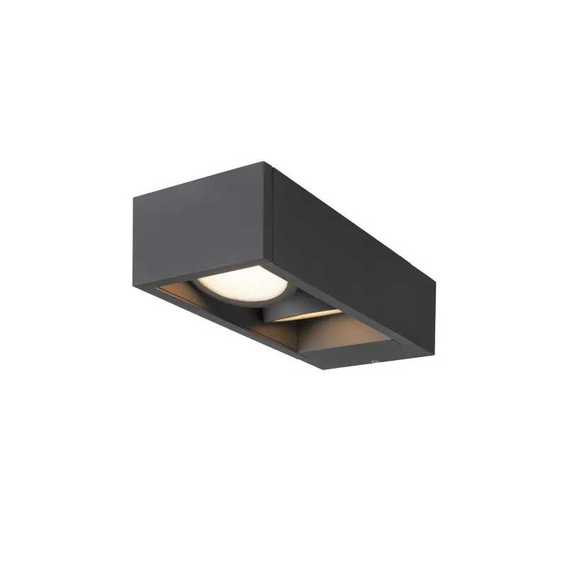ESKINA FRAME, applique extérieure, double, anthracite, LED, 27W, 3000/4000K, IP65, interrupteur CCT