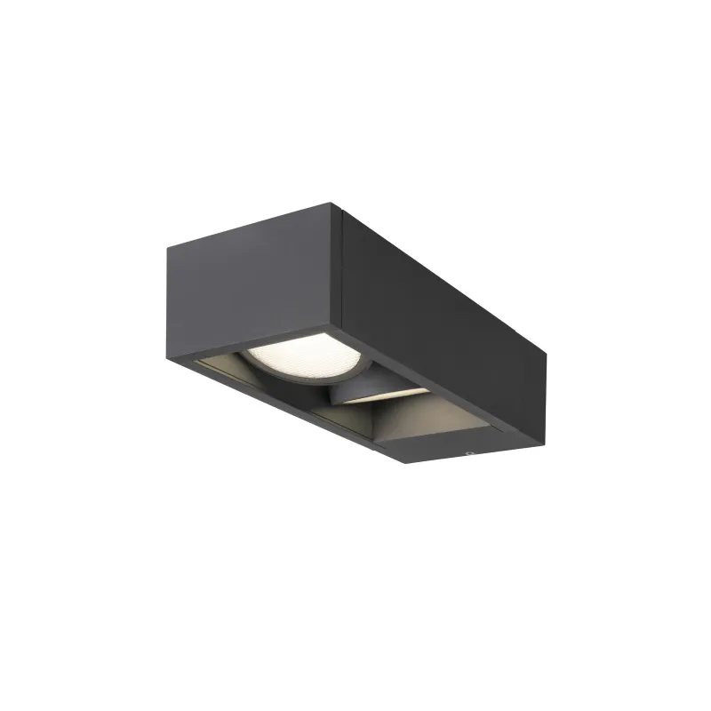 ESKINA FRAME, applique extérieure, double, anthracite, LED, 27W, 3000/4000K, IP65, interrupteur CCT
