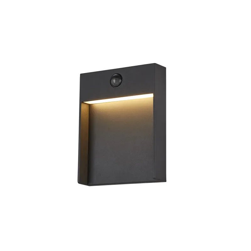 FLATT SENSOR, applique extérieure, anthracite, LED, 16W, 3000K/4000K, IP54, détecteur de mouvements