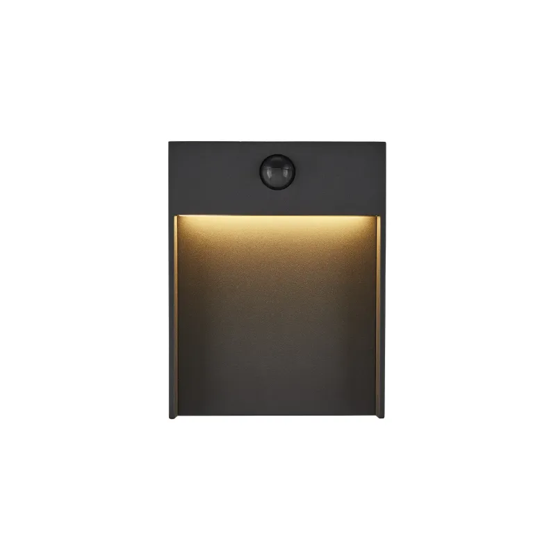 FLATT SENSOR, applique extérieure, anthracite, LED, 16W, 3000K/4000K, IP54, détecteur de mouvements
