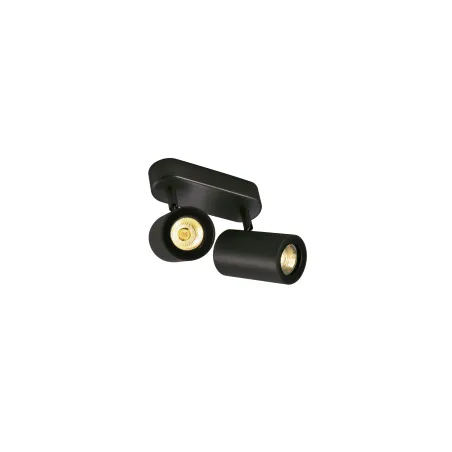 ENOLA B, applique et plafonnier intérieur, double, noir, GU10/QPAR51, 2x 50W max, inclinable à 100 deg