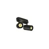 ENOLA B, applique et plafonnier intérieur, double, noir, GU10/QPAR51, 2x 50W max, inclinable à 100 deg