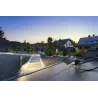 ESKINA FRAME 45, borne extérieure, simple, anthracite, LED, 15W, 3000/4000K, IP65, interrupteur CCT
